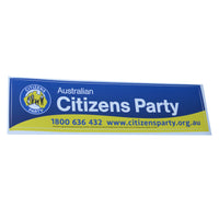 Citizens Party bumper sticker single display